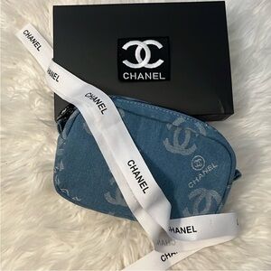 Chanel Denim Cosmetic Bag